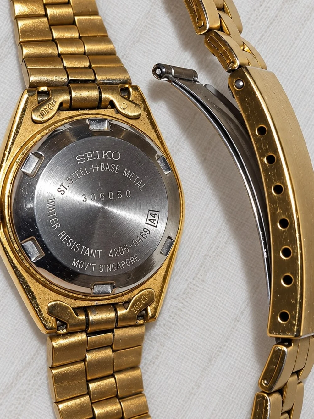 Seiko Gold-Tone Men's Automatic Watch - Gold/Black